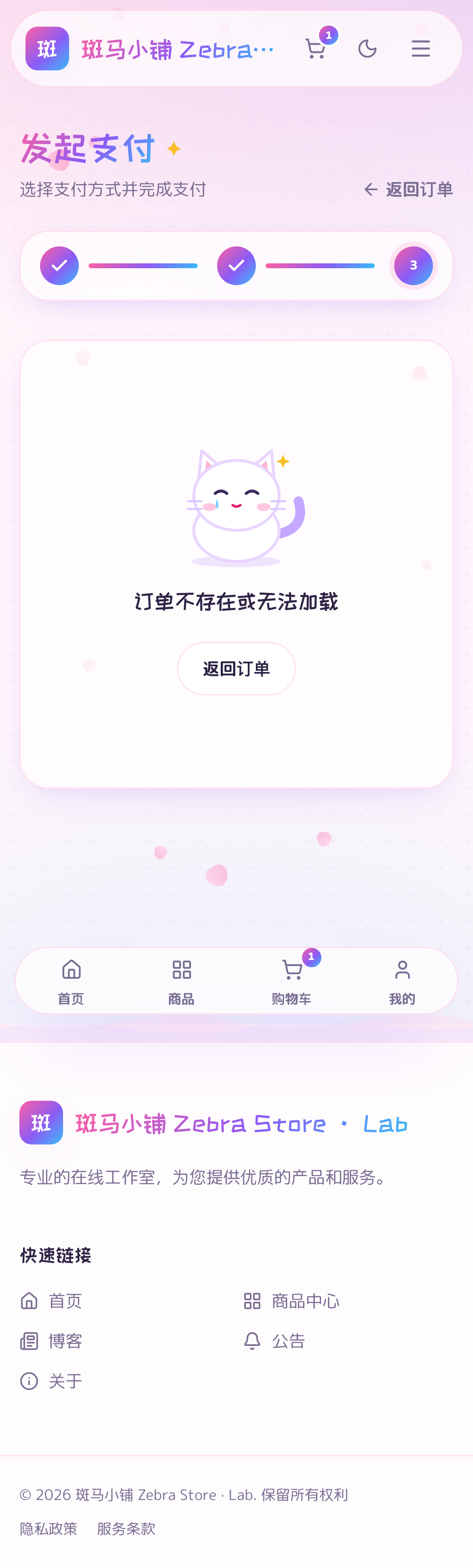 支付页